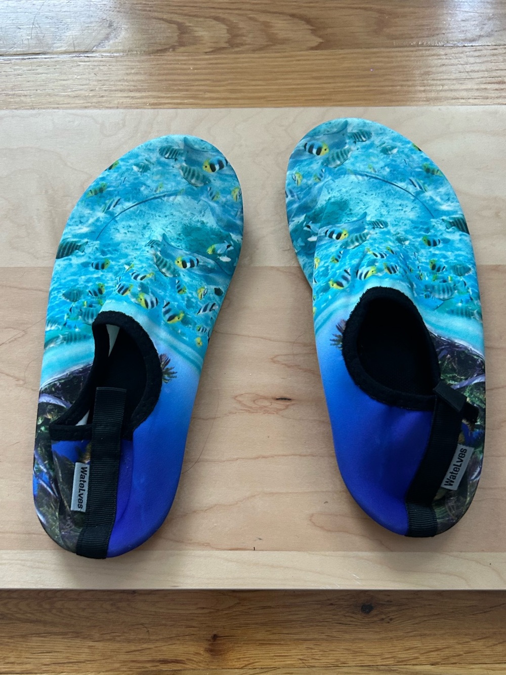 Women's Aqua Water Shoes in Teal Blue - Picture 2 of 5